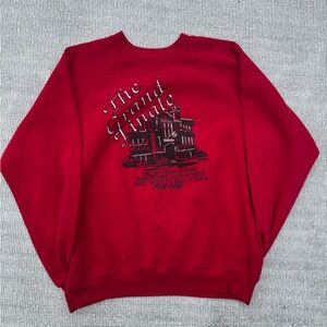 Vintage 1991 Red Graphic Men's Sweater